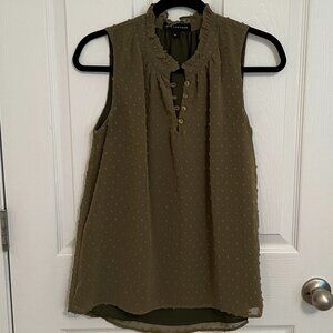 Ruffle Sleeveless Blouse